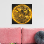 Magnetische veldlijnen op de zon canvas afdruk (Insitu (Woonkamer))