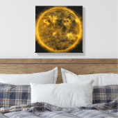 Magnetische veldlijnen op de zon canvas afdruk (Insitu (Slaapkamer))