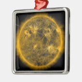 Magnetische veldlijnen op de zon metalen ornament (Links)