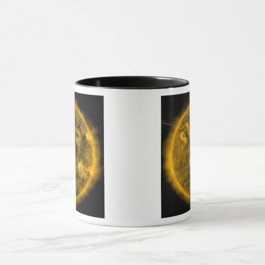 Magnetische veldlijnen op de zon mok (Midden)