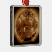 Magnetische veldlijnen op zon 2 metalen ornament (Rechts)