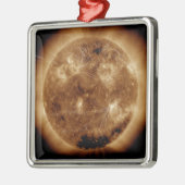 Magnetische veldlijnen op zon 2 metalen ornament (Links)