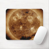 Magnetische veldlijnen op zon 2 muismat (Met muis)