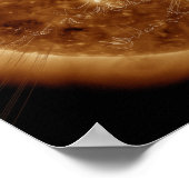 Magnetische veldlijnen op zon 2 poster (Hoek)