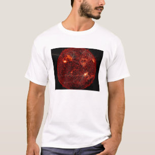 Magnetische veldlijnen op zon 3 t-shirt
