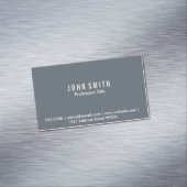 Magnetische Visitekaart (grijs) Visitekaartje Magneet (Voorbeeld)