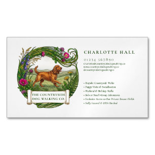 Magnetische visitekaart voor Cocker Spaniel honden Magnetisch Visitekaartje