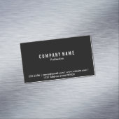 Magnetische Visitekaart (zwart) Magnetisch Visitekaartje (Voorbeeld)