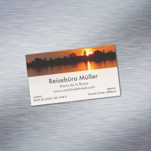 Magnetische Visitekaartjes Magnetisch Visitekaartje (Voorbeeld)