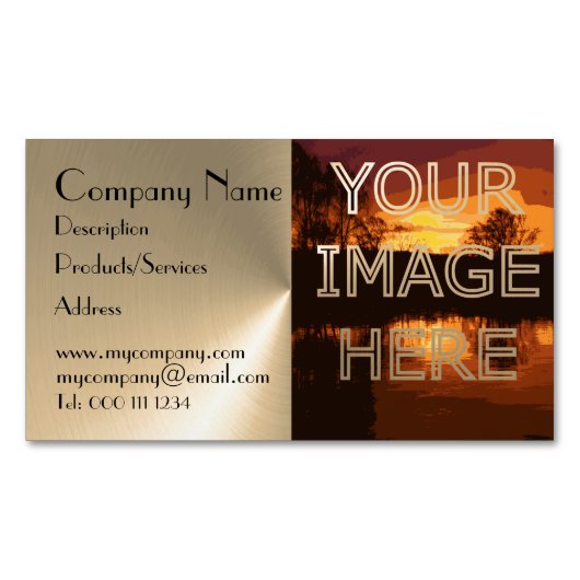 Magnetische Visitekaartjes met foto Magnetisch Visitekaartje (Voorkant)