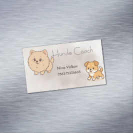 Magnetische Visitenkarte Hundetrainer | Magnetisch Visitekaartje