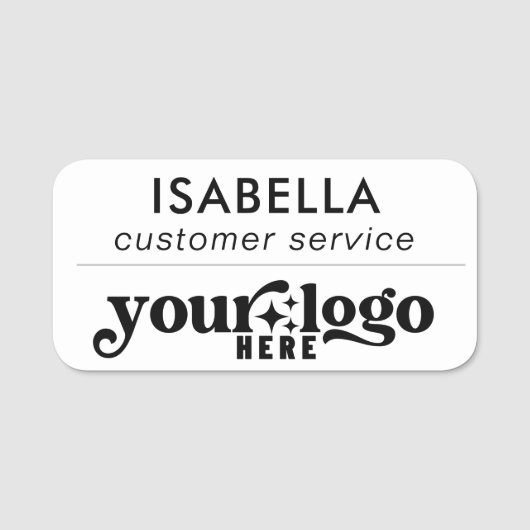 Magnetische werknemerstitel voor kleine bedrijven naamplaatje (Voorkant)