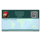 Magnetiska visitkort — Connect, World Magnetisch Visitekaartje (Voorkant)