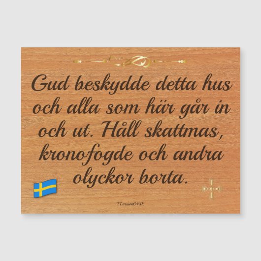 Magnetiskt kort — Gud beskydde (Voorkant)