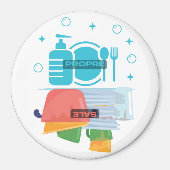 Magneto, magnetisch, voor de vaatwasser "Eigen - S Magneet (Voorkant)