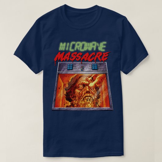 Magnetron Bloedbad Cult Classic Comedy Horror Fan T-shirt (Design voorkant)