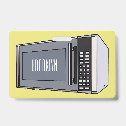 Magnetron cartoonillustratie badge (Voorzijde)