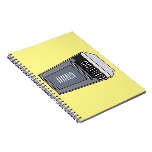 Magnetron cartoonillustratie notitieboek (Rechterzijde)