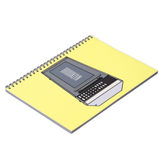 Magnetron cartoonillustratie notitieboek (Linkerzijde)