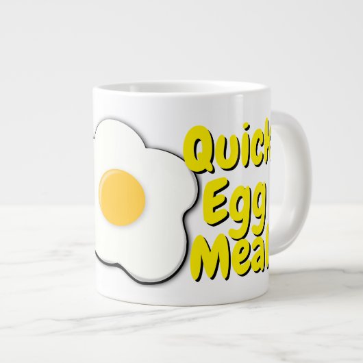Magnetron Eieren Mok met Grappig Quote (Egg Omelet (Voorkant rechts)