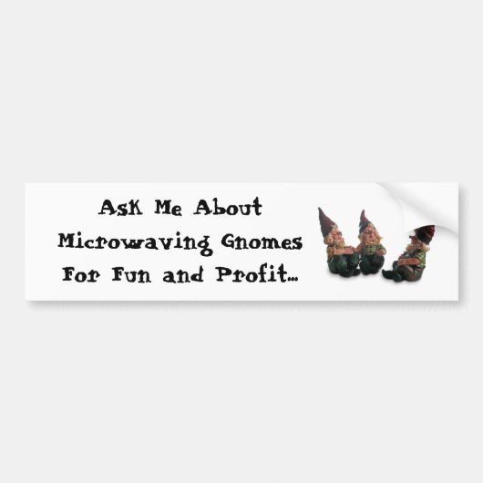 Magnetron Kabouters Bumpersticker (Voorkant)