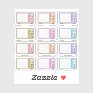 Magnetron Maaltijd Keuken klusjes Schoonmaak Herin Sticker