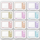 Magnetron Maaltijd Keuken klusjes Schoonmaak Herin Sticker (Voorkant)