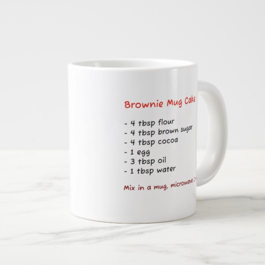 Magnetron Mok (Keto Brownie Chocolate Cake Recept) (Voorkant rechts)