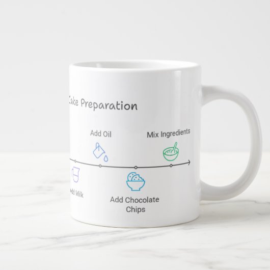 Magnetron Mok met Dubbele Chocolade Cake Recept (Rechts)