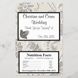 Magnetron Popcorn Verpakking Grijs Bloeiende Krull Flyer