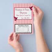 Magnetron Popcorn Verpakking Liefdes Vogels Roze S Flyer (Hand)