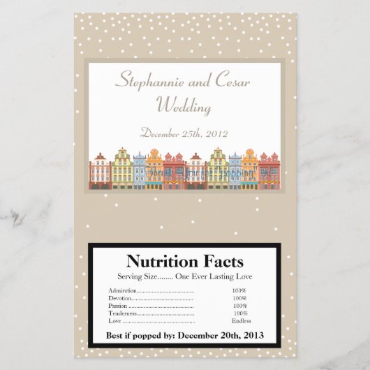 Magnetron Popcorn Verpakking Oud Kerstfeest Flyer (Voorkant)