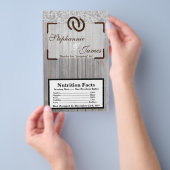 Magnetron Popcorn Verpakking Paardenhoeven op Hout Flyer (Hand)