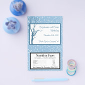 Magnetron Popcorn Verpakking Winter Blauwe Kerstmi Flyer (Enkel)