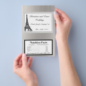 Magnetron Popcorn Verpakking Zwart Eiffeltoren Flyer (Hand)