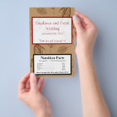 Magnetron Popcorn Wrapper Bruin Bladeren Flyer (Hand)