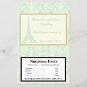 Magnetron Popcorn Wrapper Damask Paris Flyer (Voorkant)