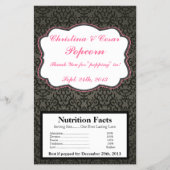 Magnetron Popcorn Wrapper Damask/Strepen Roze Kraa Flyer (Voorkant)