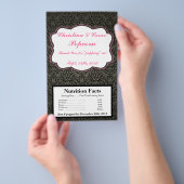 Magnetron Popcorn Wrapper Damask/Strepen Roze Kraa Flyer (Hand)