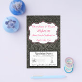 Magnetron Popcorn Wrapper Damask/Strepen Roze Kraa Flyer (Enkel)