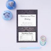 Magnetron Popcorn Wrapper Deep Paarse Damask Flyer (Enkel)