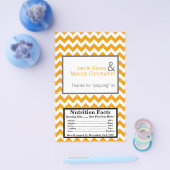 Magnetron Popcorn Wrapper Geel Grijs Chevron Flyer (Enkel)