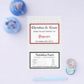 Magnetron Popcorn Wrapper Grijs Rood Formal Print Flyer (Enkel)