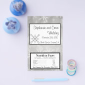 Magnetron Popcorn Wrapper Grijze Sneeuwvlokken Flyer (Enkel)