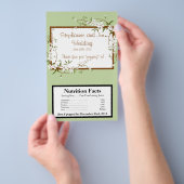 Magnetron Popcorn Wrapper Hondenhout Bloemen Flyer (Hand)