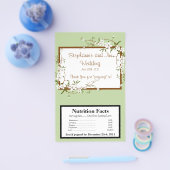 Magnetron Popcorn Wrapper Hondenhout Bloemen Flyer (Enkel)