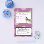 Magnetron Popcorn Wrapper Jacana Paarse Dieren Flyer (Enkel)