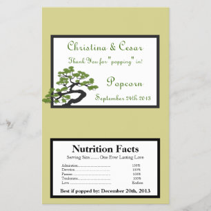 Magnetron Popcorn Wrapper Japans Groen Bonsai Tr Flyer