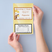 Magnetron Popcorn Wrapper Mosterd Geel Poppy Flo Flyer (Hand)