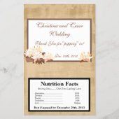 Magnetron Popcorn Wrapper Oosterse bloemen Flyer (Voorkant)